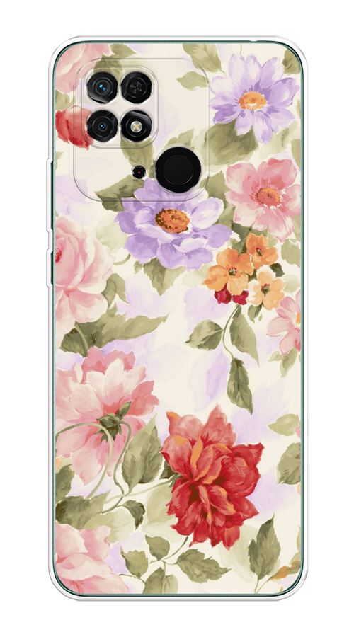 

Чехол Homey на Xiaomi Redmi 10C "Акварельные пионы"", Розовый;бежевый, 313450-1
