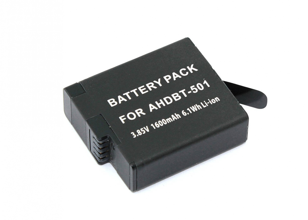 Аккумуляторная батарея Fujimi FBAHBT-501H для видеокамеры GoPro HERO 5, 6, 7 3,85V 1250mAh