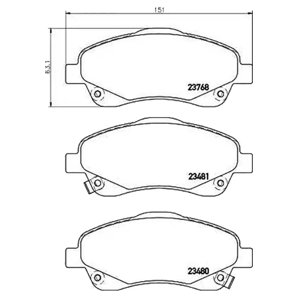 

Колодки Тормозные Nao 8db355029-051 HELLA арт.8DB355029-051