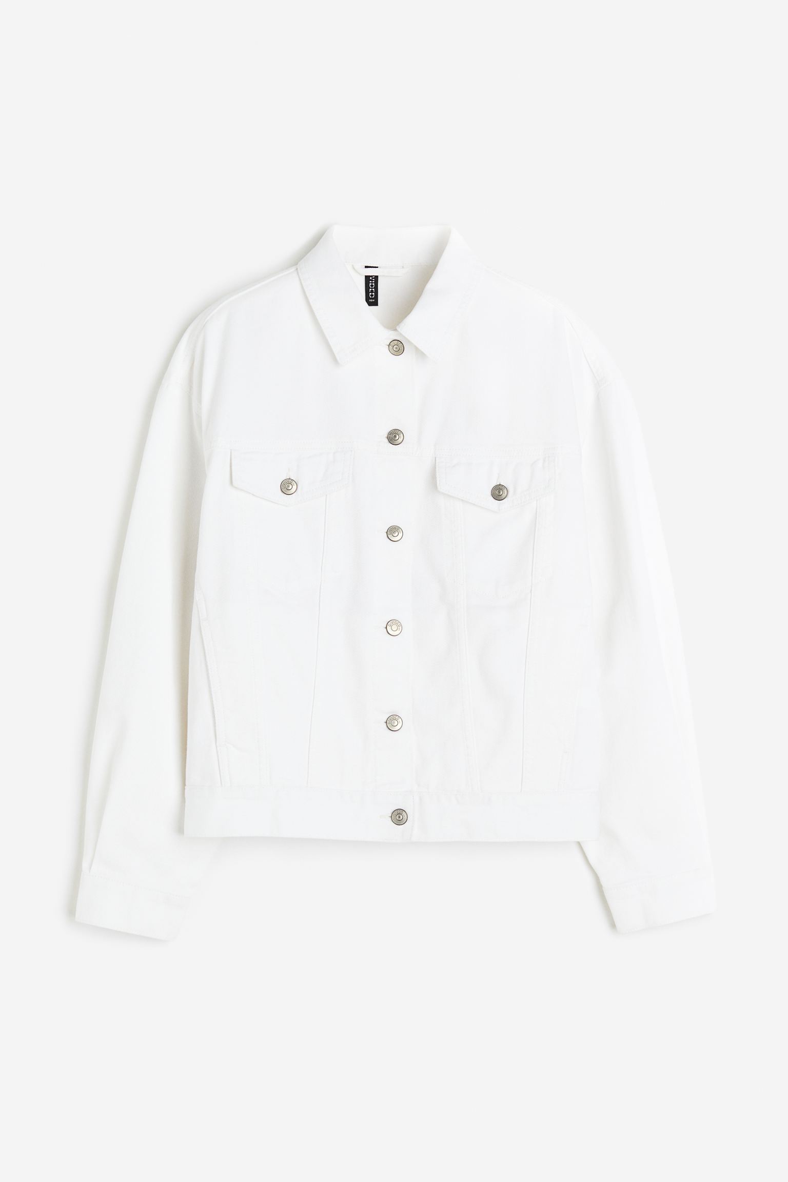 Джинсовая куртка женская H&M 1121726005 белая XS (доставка из-за рубежа)