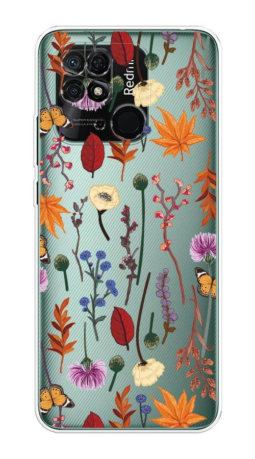 

Чехол Homey на Xiaomi Redmi 10C "Orange Purple flowers", Оранжевый;красный;розовый;желтый;прозрачный, 313450-1