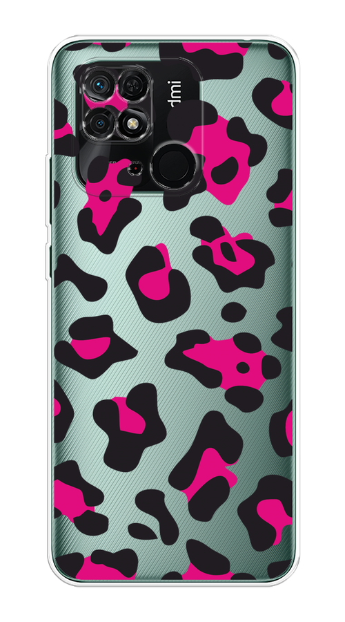 

Чехол Homey на Xiaomi Redmi 10C "Pink cow spots", Черный;розовый, 313450-1