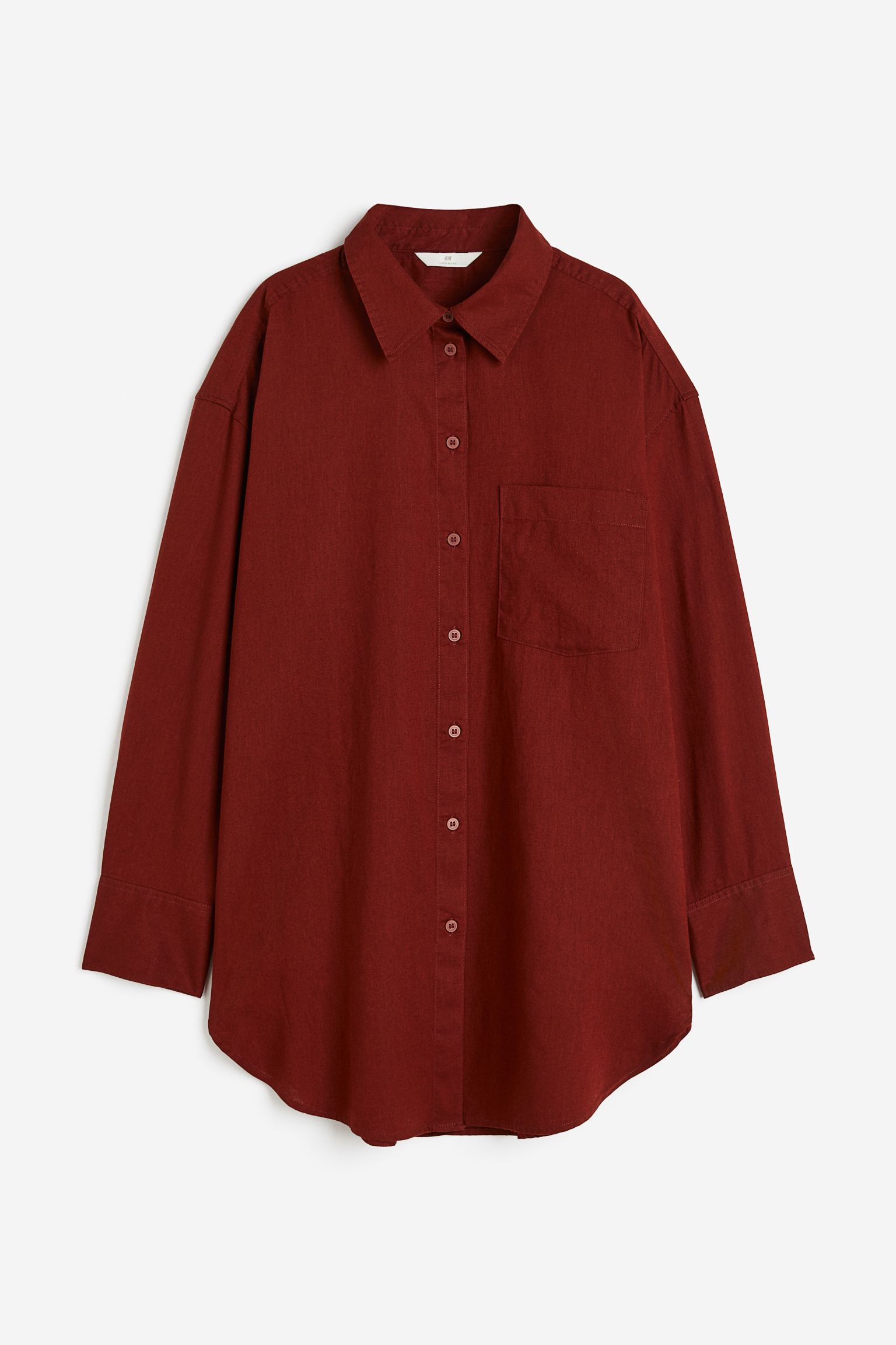 

Рубашка женская H&M 1122105005 красная L (доставка из-за рубежа), Красный, 1122105005