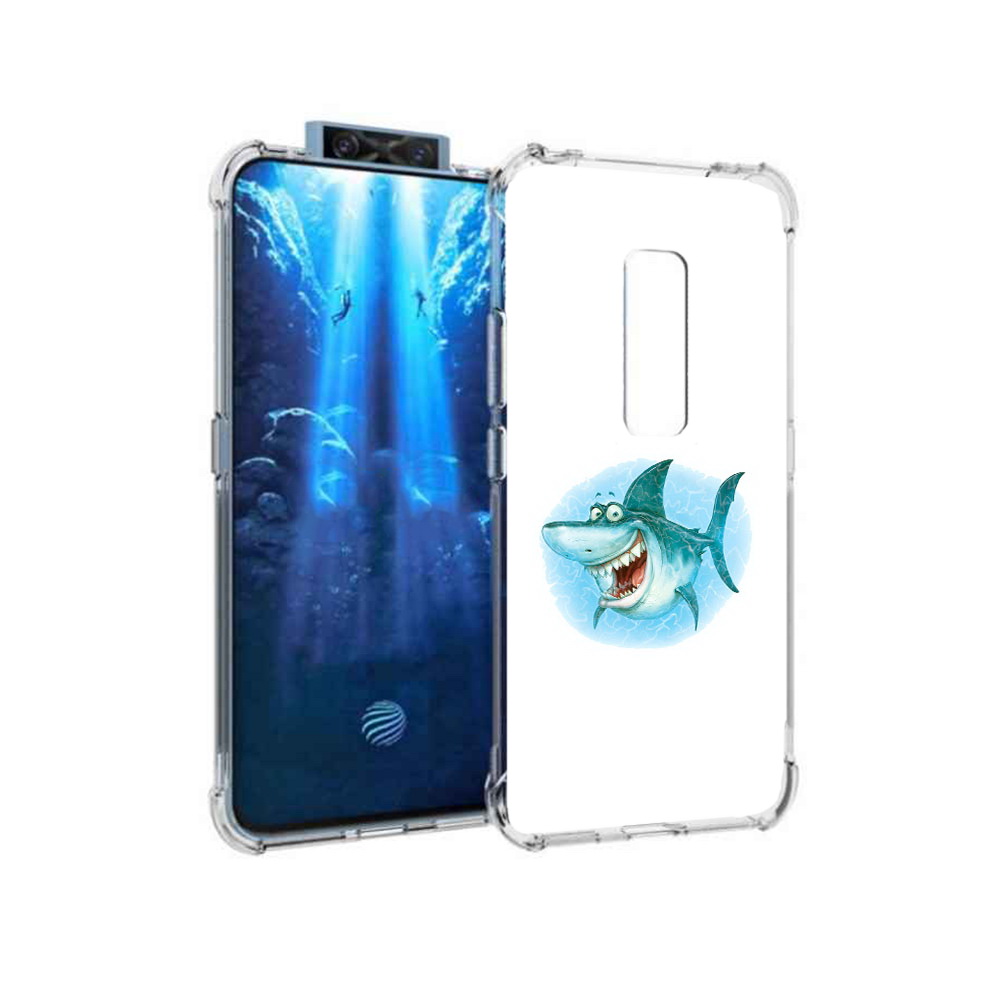 

Чехол MyPads Tocco для Vivo V17 Pro веселая акула (PT226965.387.261), Прозрачный, Tocco