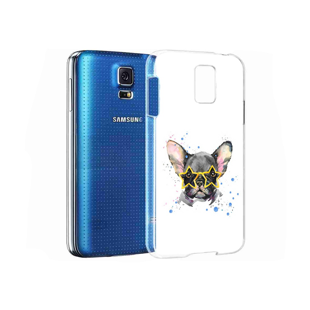 

Чехол MyPads Tocco для Samsung Galaxy S5 буля в очках (PT12196.512.252), Прозрачный, Tocco