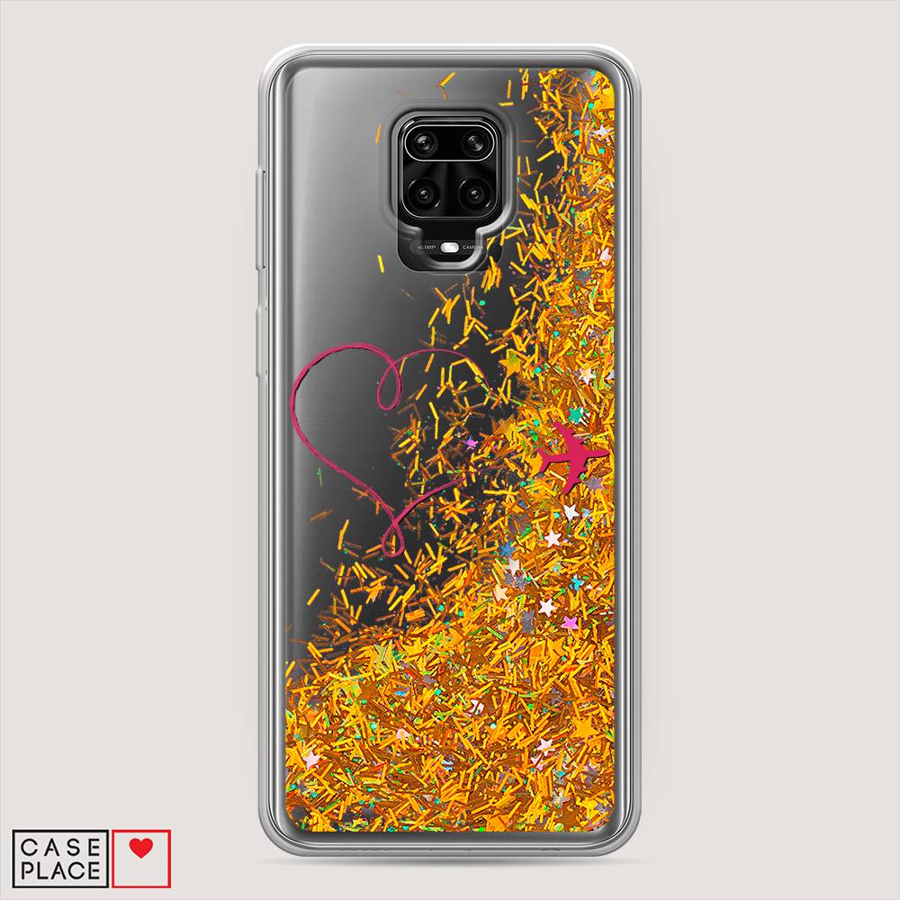 

Чехол Awog на Xiaomi Redmi Note 9S/Note 9 Pro "Сердце и самолет", Разноцветный, 37990-1