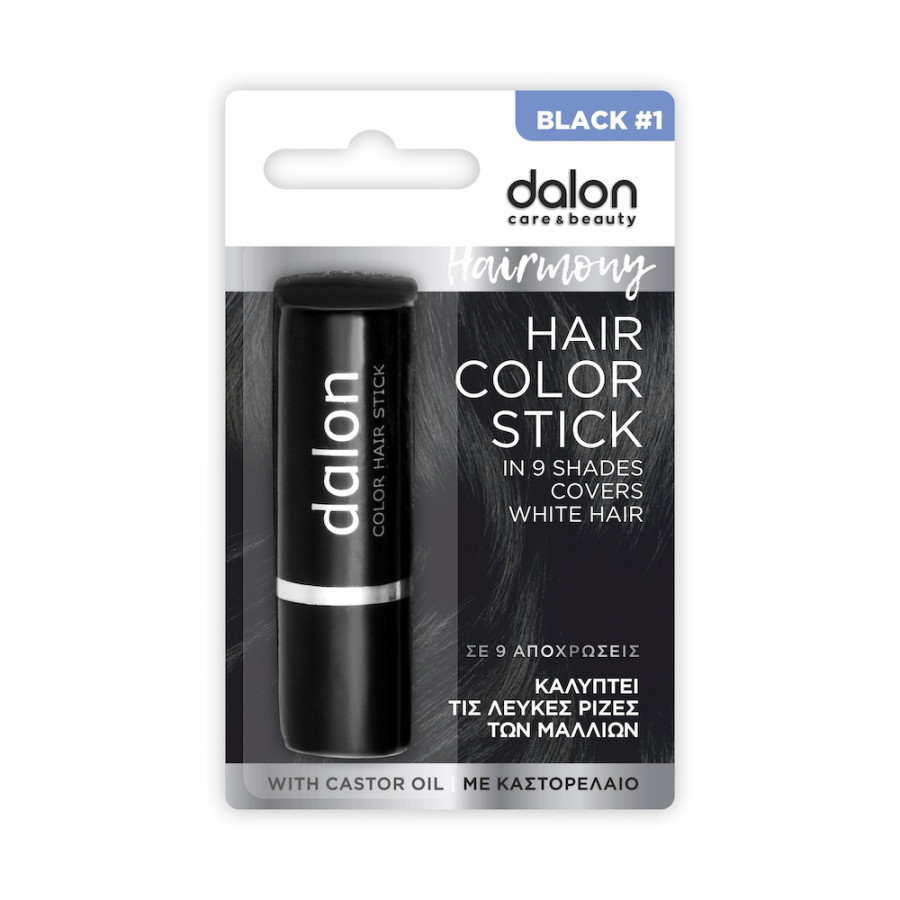 Краска-стик для волос Dalon Hairmony Hair Color Stick с маслами, тон 1 Black, 30 мл