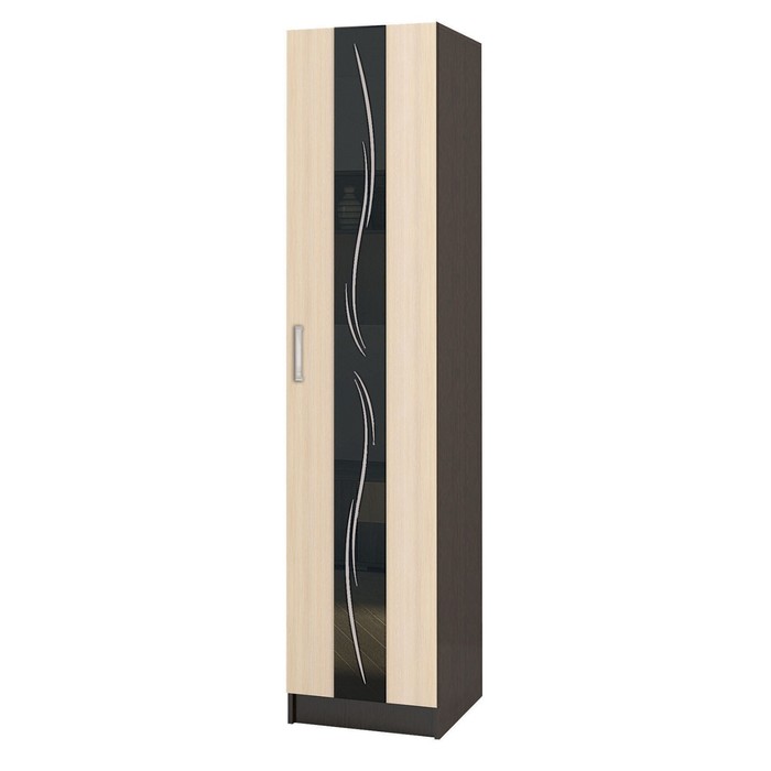 

Пенал Эрика 500x550x2200 венге/дуб молочный, Бежевый;коричневый, Эрика