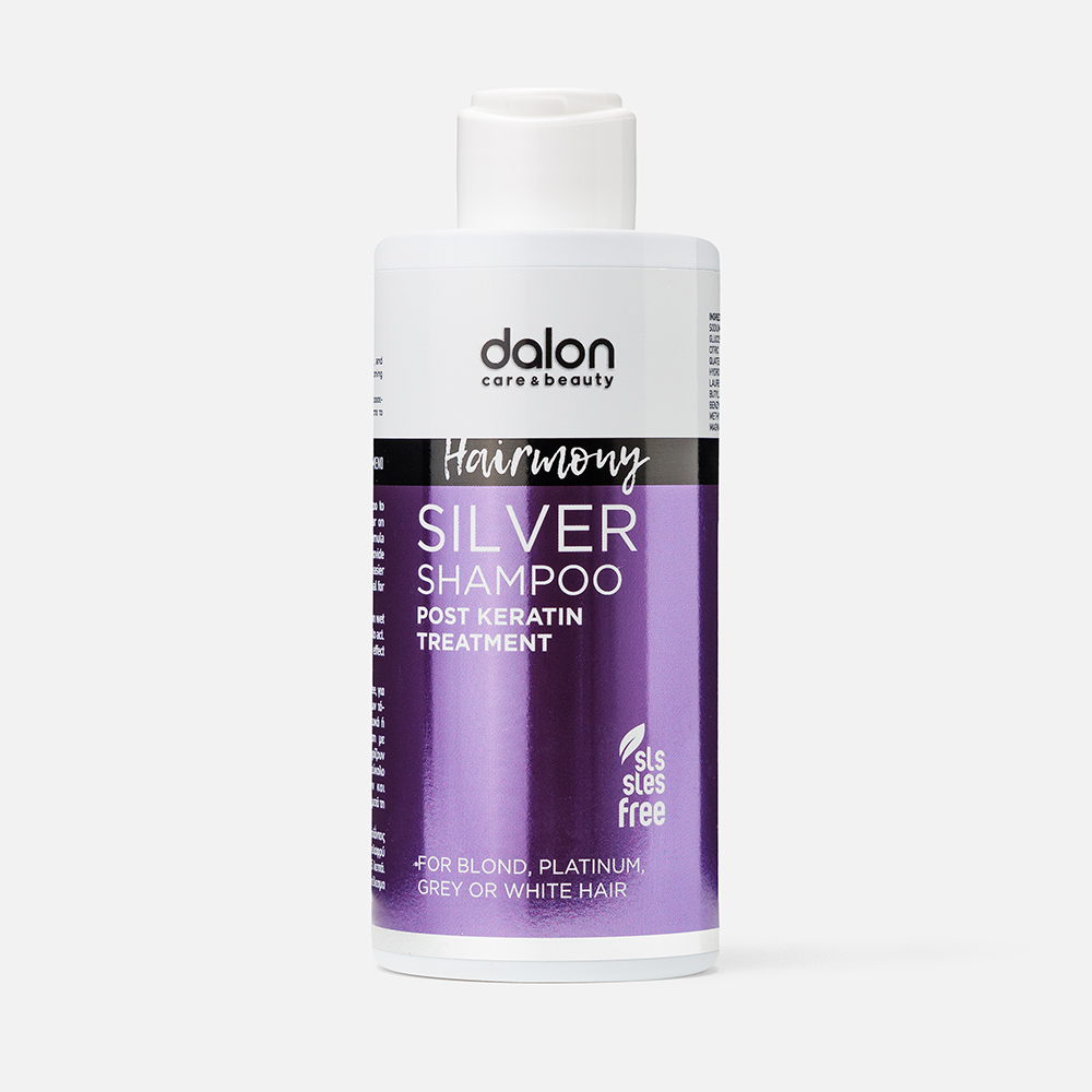 Шампунь для волос Dalon Hairmony Silver Shampoo Sls Free, 300 мл