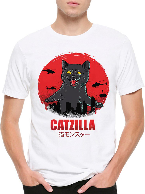 

Футболка мужская DreamShirts Studio Котик Годзилла 983365-2 белая M, Белый, Котик Годзилла 983365-2