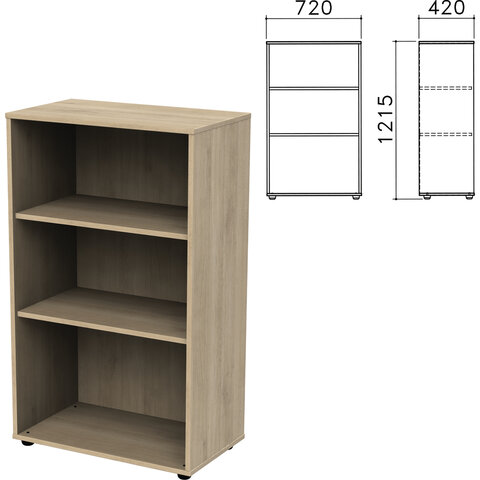 фото Шкаф (стеллаж) "приоритет", 720х420х1215 мм, 2 полки, кронберг, к-933, к-933 кронберг