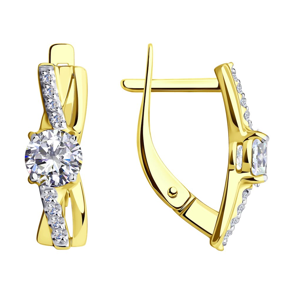 

Серьги из золота SOKOLOV 028785-2, фианит, 028785-2