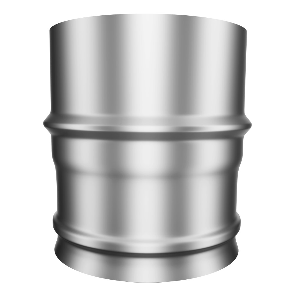 

Переходник для дымохода Flue Line d140х150 мм 0,8 мм, Серый