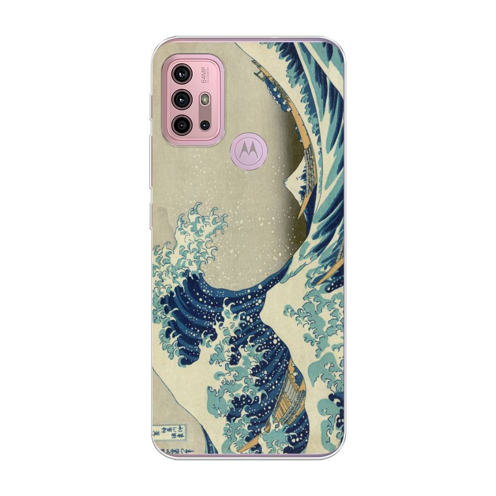 

Чехол Awog на Lenovo K13 Note/Motorola Moto G10/G20/G30 "Большая волна в Канагаве", Разноцветный, 242350-9