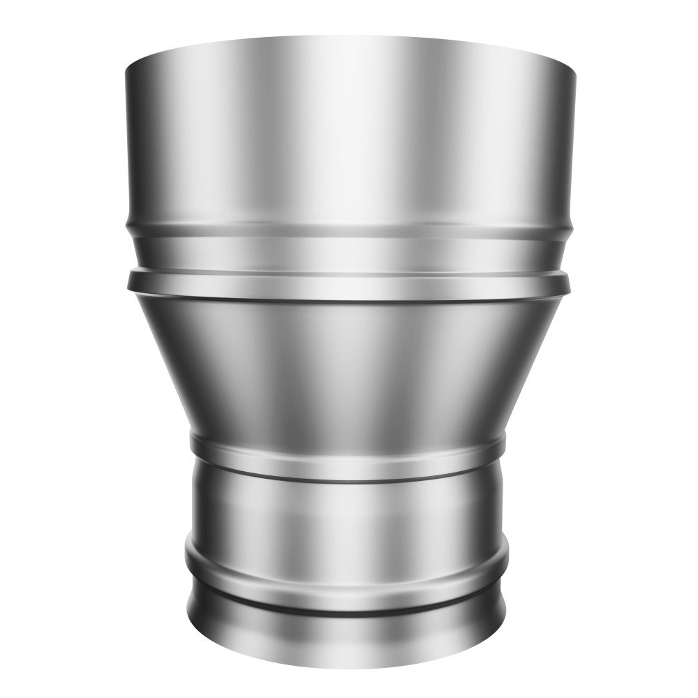 

Переходник для дымохода с конусом Flue Line d130х150 мм 0,8 мм, Серый