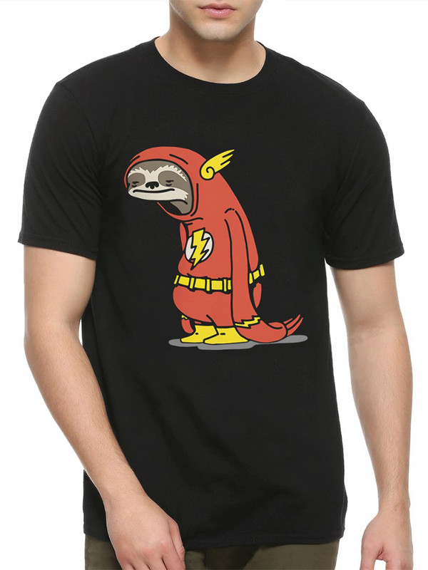 

Футболка мужская DreamShirts Studio Самый медленный супергерой Флеш / Ленивец / черная L, Черный, Самый медленный супергерой Флеш / Ленивец /