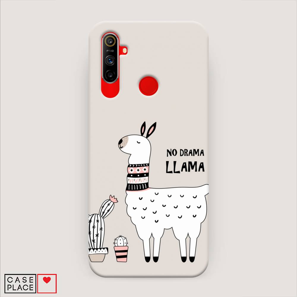 

Пластиковый чехол "No drama LLama" на Realme C3, 253020-1
