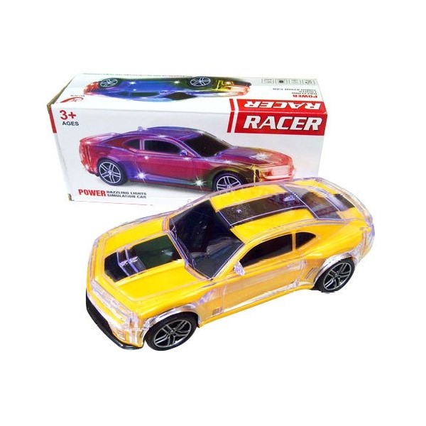 

Машина на батарейках, светящийся корпус. арт. XJ516-B, Желтый