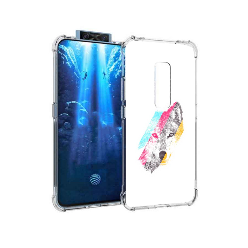 

Чехол MyPads Tocco для Vivo V17 Pro волк градиент (PT226965.387.268), Прозрачный, Tocco