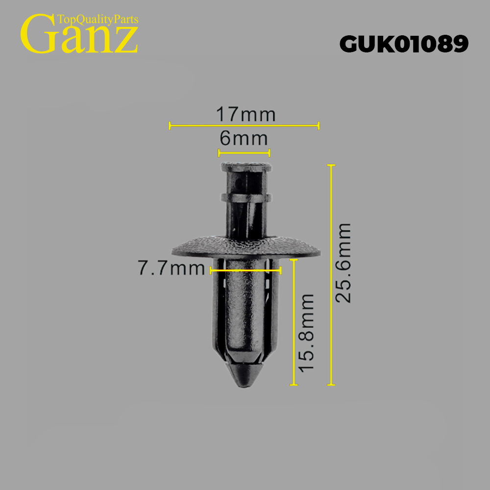 GANZ 'GUK01089 Клипса универсальная GANZ GUK01089 10шт