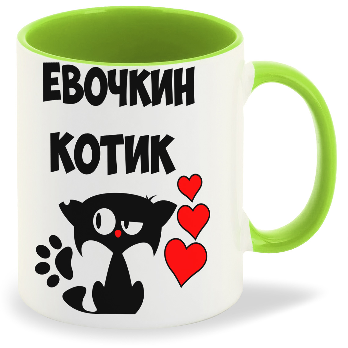 

Кружка CoolPodarok Евочкин котик, Евочкин котик
