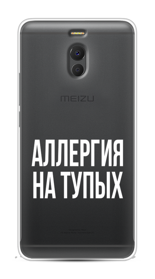 

Чехол Awog на Meizu M6 Note "Аллергия на тупых", Прозрачный;бежевый, 72150-6