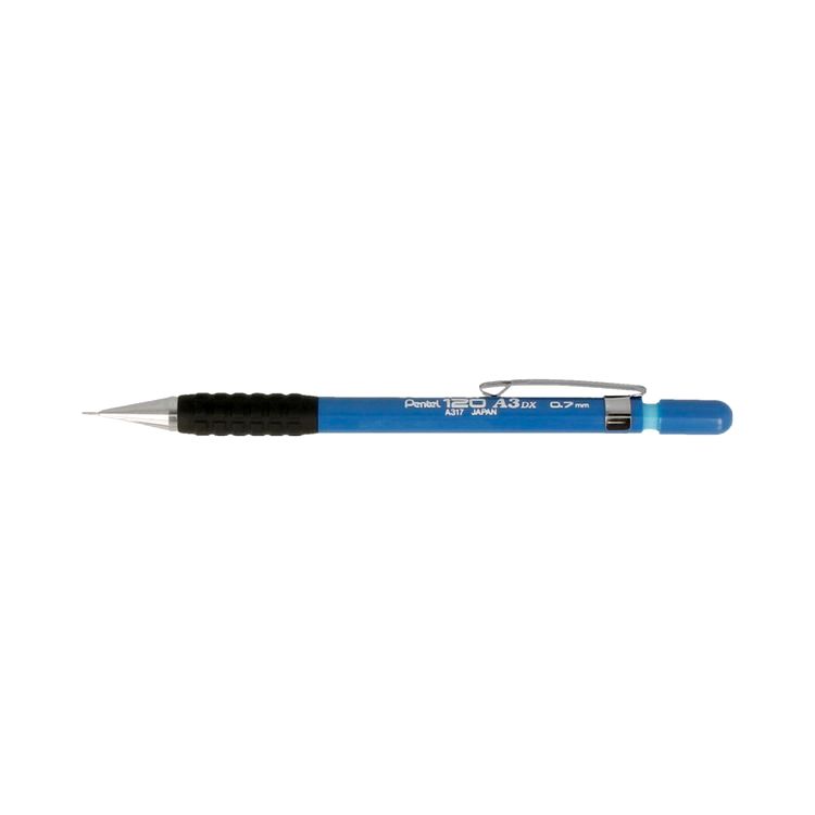 

Карандаш автоматический Pentel Pentel120 A3, синий корпус, 0,7 мм