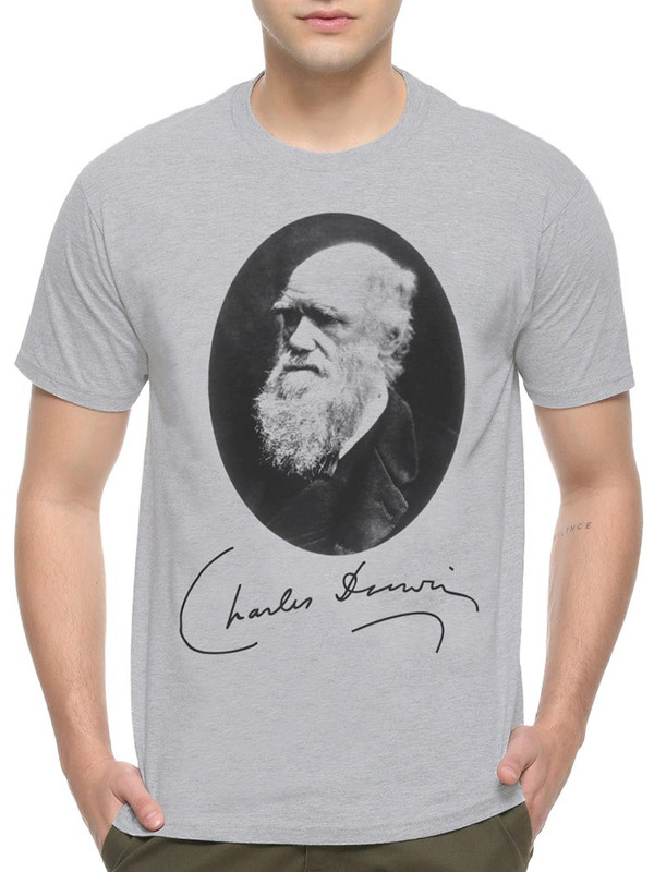 

Футболка мужская DreamShirts Studio Чарлз Дарвин / Charles Darwin / серая S, Серый, Чарлз Дарвин / Charles Darwin /