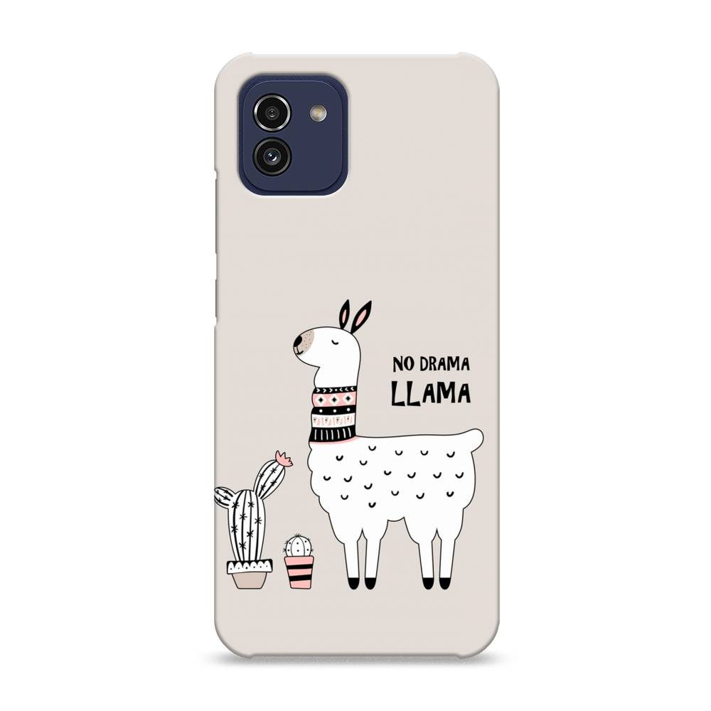 

Пластиковый чехол "No drama LLama" на Samsung Galaxy A03, 2104920-1