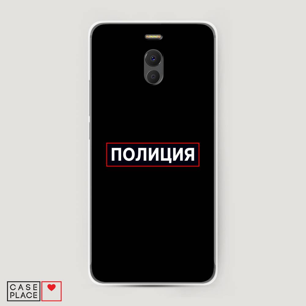 

Чехол Awog на Meizu M6 Note "Police logo", Черный;белый;красный, 72150-5