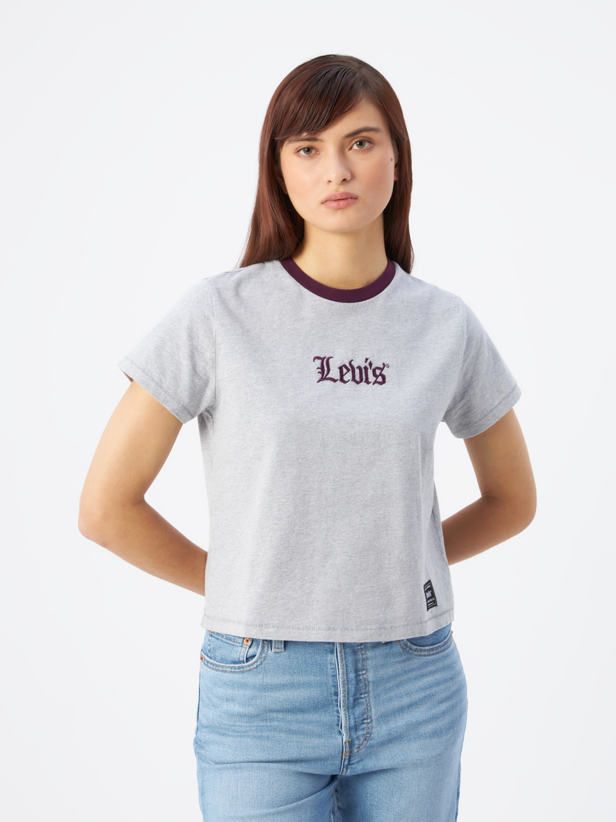 

Футболка женская Levi's A2226-0044 серая M, Серый, A2226-004