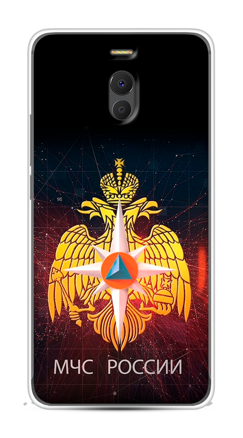 

Чехол Awog на Meizu M6 Note "МЧС России", Черный;желтый;красный, 72150-5