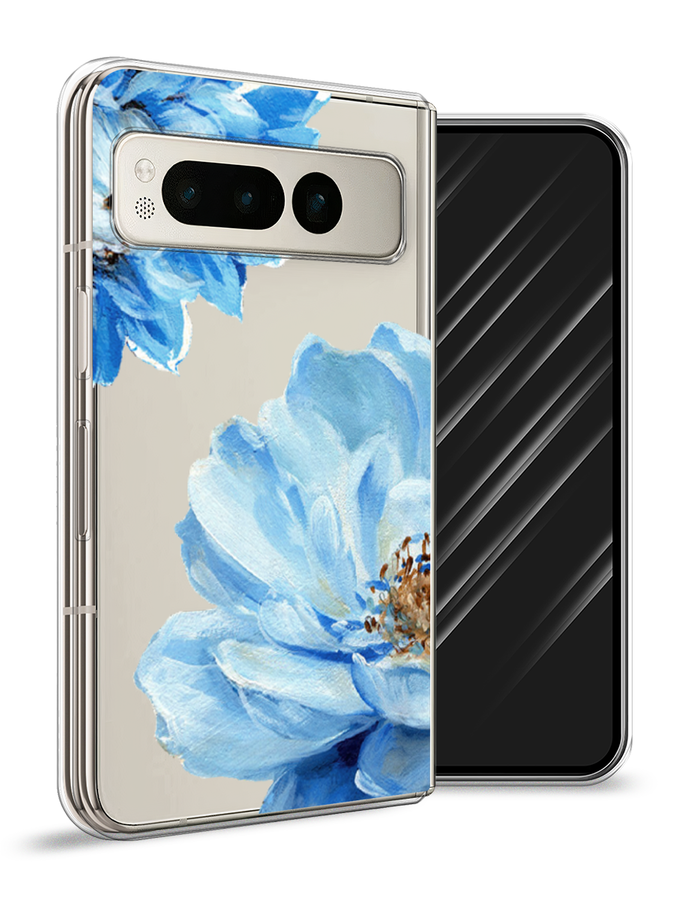 

Чехол Awog на Google Pixel Fold "Голубые клематисы", Голубой, 271850-1