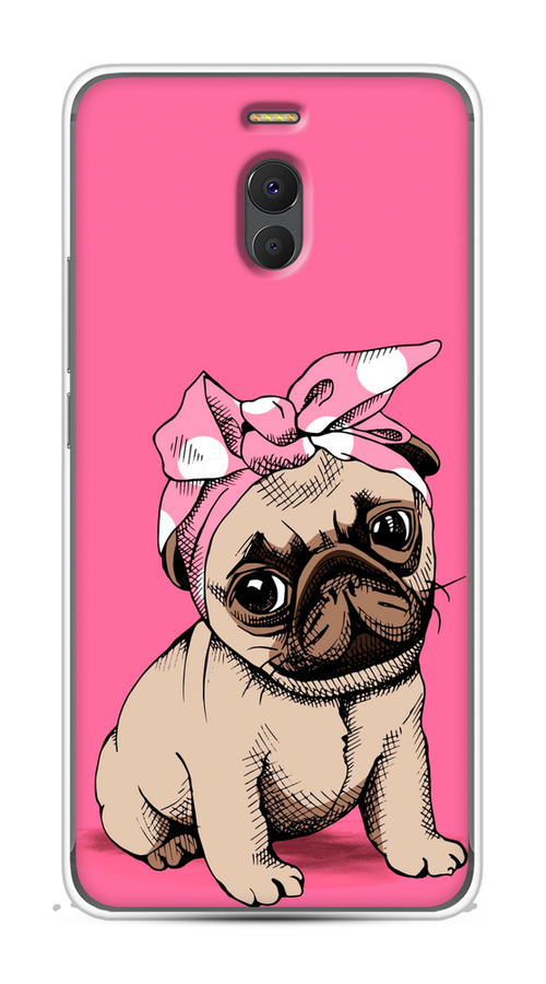 

Чехол Awog на Meizu M6 Note "Dog Pin-Up", Розовый;бежевый, 72150-2