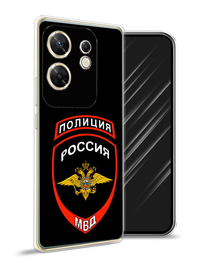 

Чехол Awog на Infinix Zero 30 4G "Полиция шеврон", Черный;красный;белый, 3105050-1