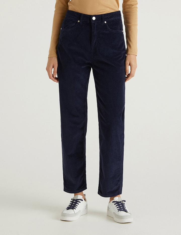 

Брюки женские United Colors of Benetton 21A_4HA257533 синие 48 RU, 21A_4HA257533