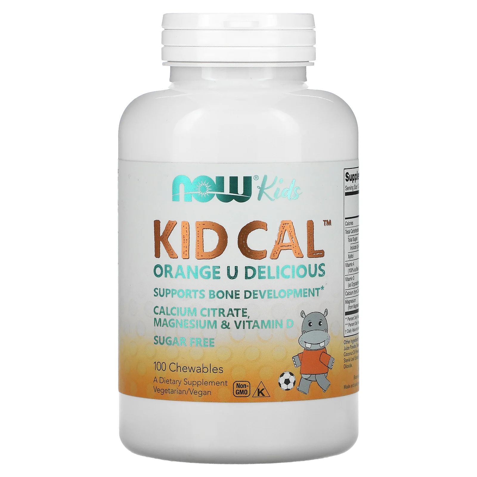 Витаминный комплекс NOW Kid Calcium апельсин таблетки 100 шт.