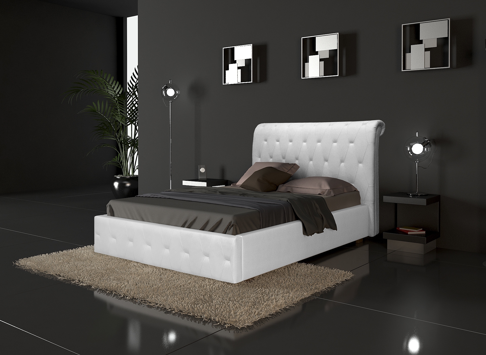

Кровать COSTA CST_Bordo CST_Bordo_10_160*200, Белый, CST_Bordo