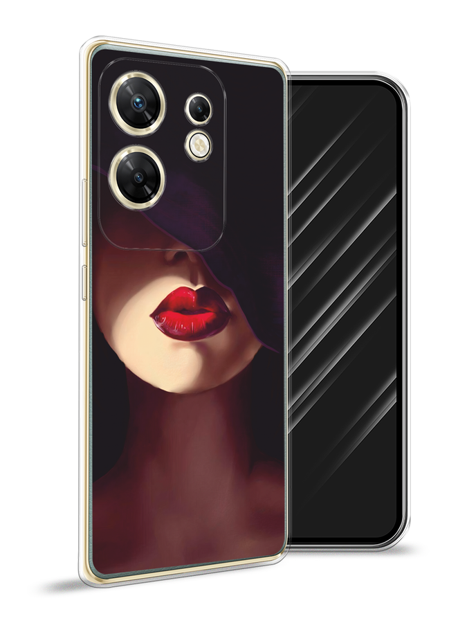 

Чехол Awog на Infinix Zero 30 4G "Красные губы", Черный;бежевый;красный, 3105050-1