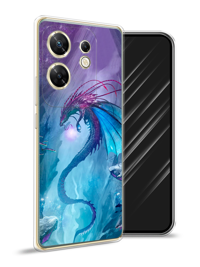 

Чехол Awog на Infinix Zero 30 4G "Водный дракон", Голубой;фиолетовый;синий, 3105050-1