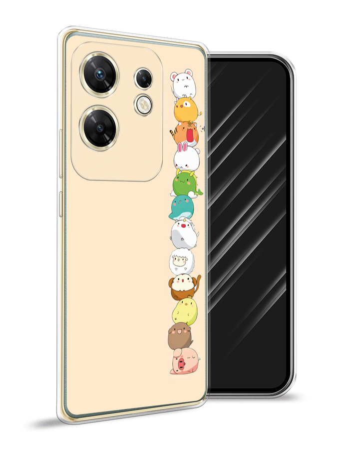 

Чехол Awog на Infinix Zero 30 4G "Питомцы Чиби", Желтый, 3105050-1