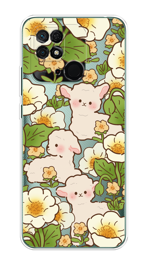 

Чехол Homey на Xiaomi Redmi 10C "Овечки в цветах", Зеленый;бежевый, 313450-1