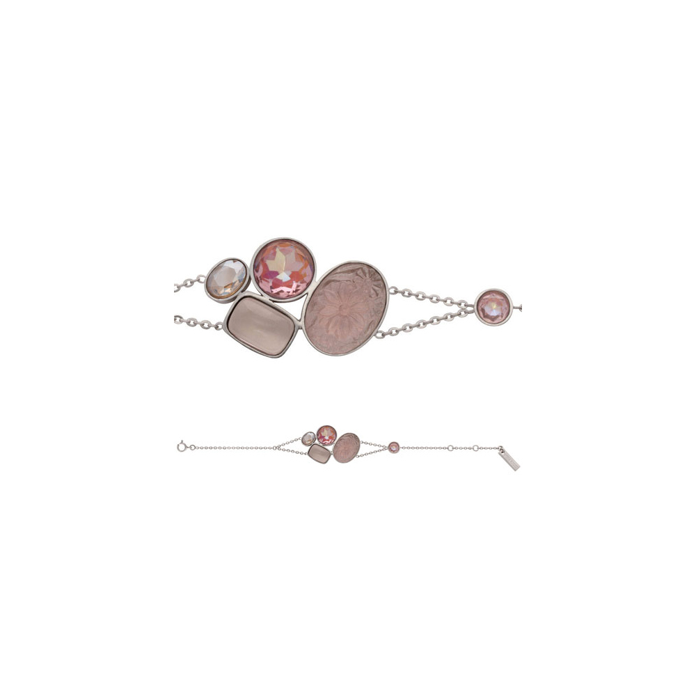 

Браслет из серебра р. 19 NINA RICCI 70207081110190, стекло, 70207081110190