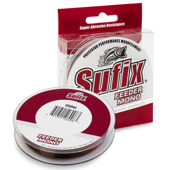 

Леска монофильная Sufix Feeder mono 0,18 мм, 150 м, 2,8 кг, red, Красный