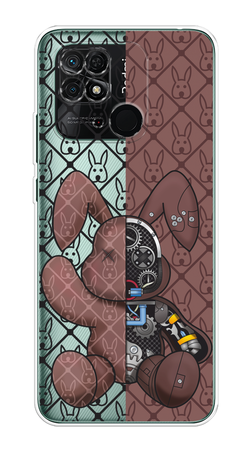 

Чехол Homey на Xiaomi Redmi 10C "Киборг-заяц шоколадный", Коричневый;черный;прозрачный, 313450-1