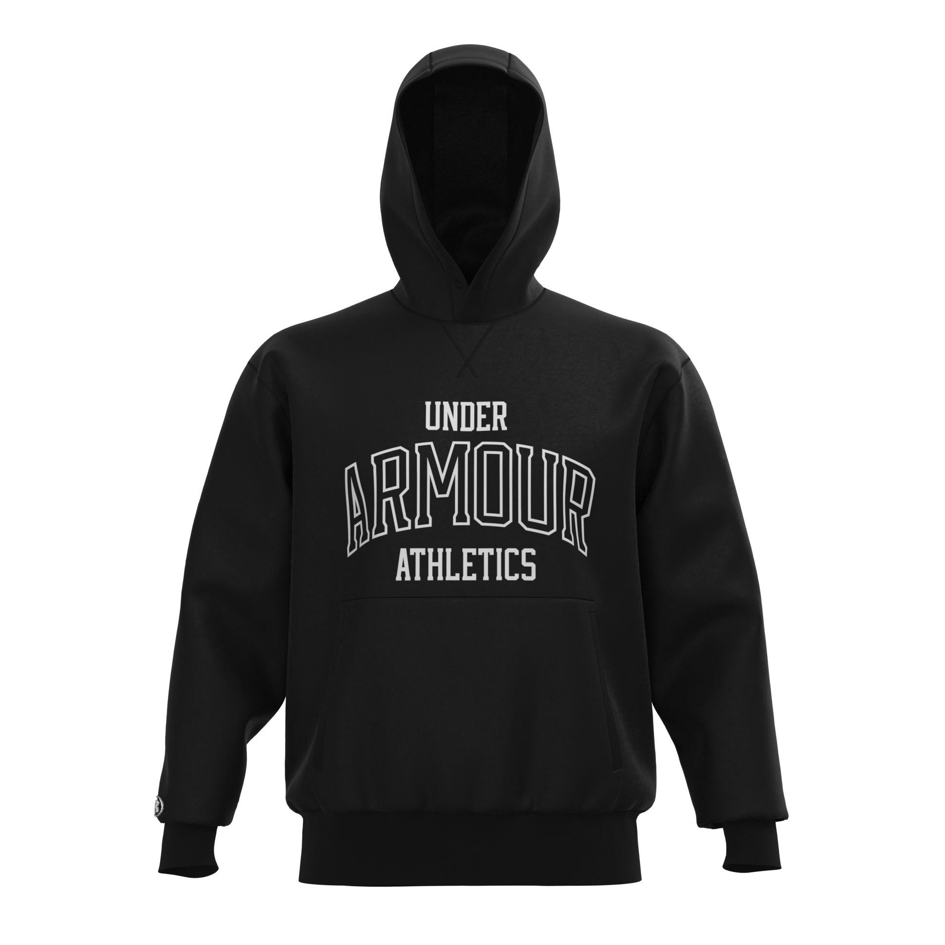 фото Худи мужское under armour 1366411-001 черное 2xl