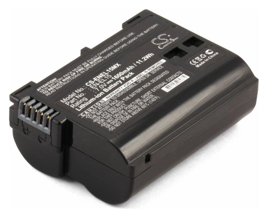 

Аккумулятор для фотоаппарата Cameron Sino CS-ENEL15MX 1600 мА/ч, CS-ENEL15MX