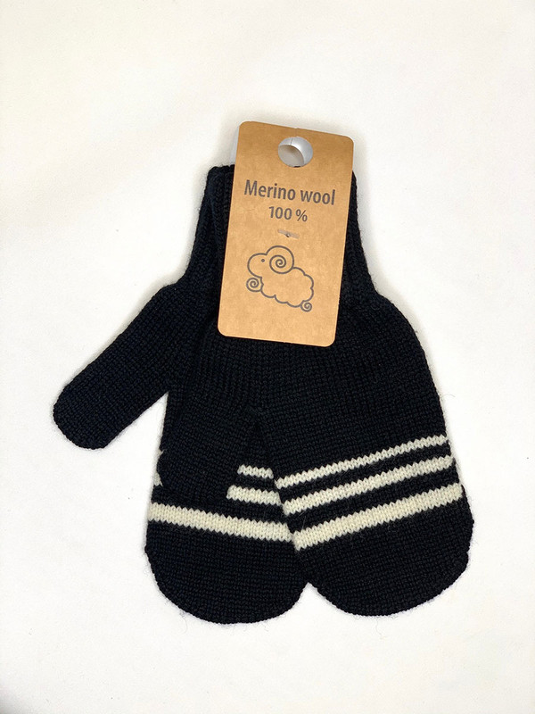 

Варежки детские Airwool, черный, 7