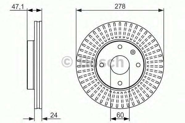 

Тормозной диск BOSCH 0986479649