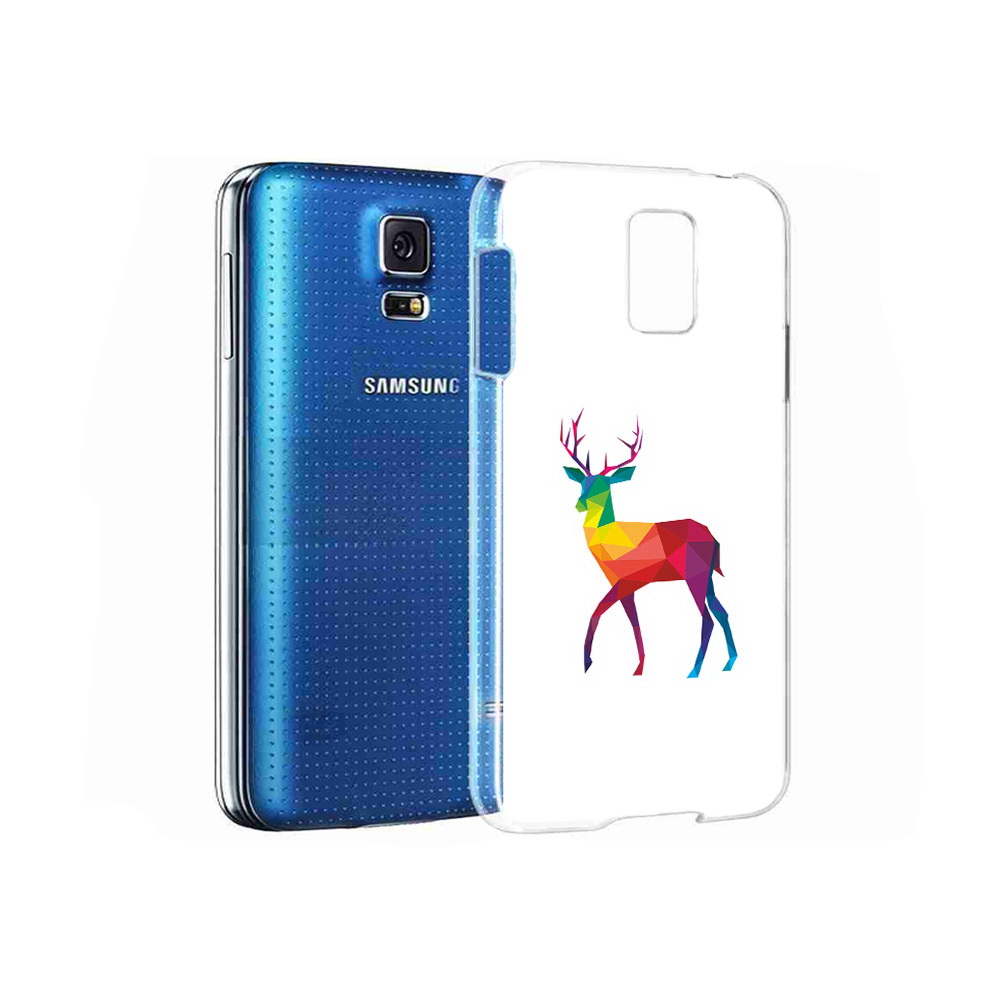 

Чехол MyPads Tocco для Samsung Galaxy S5 геометрический олень (PT12196.512.286), Прозрачный, Tocco